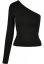 Dámské tričko Urban Classics Ladies Asymmetric Longsleeve - black