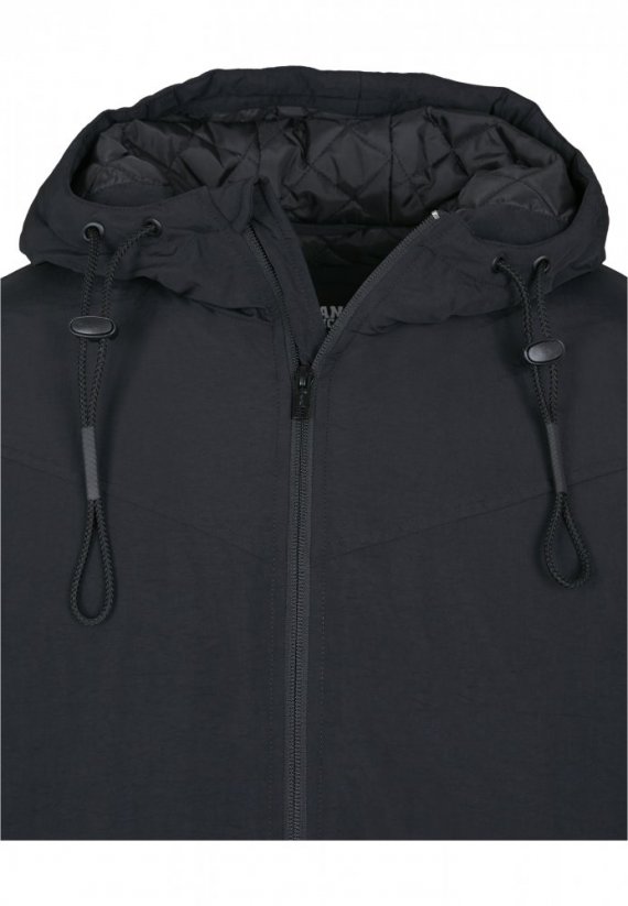 Bunda Urban Classics Hooded Easy Jacket - black
