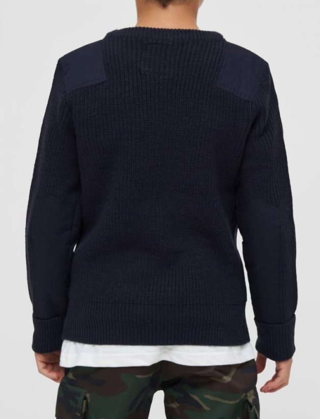 Chlapčenský sveter Brandit Kids BW Pullover - navy