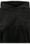 Ladies Cropped Velvet Oversized Hoody - black