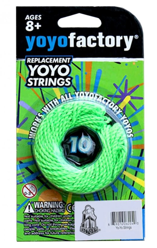 Jojo provázky Yoyofactory String Pack 10pcs green