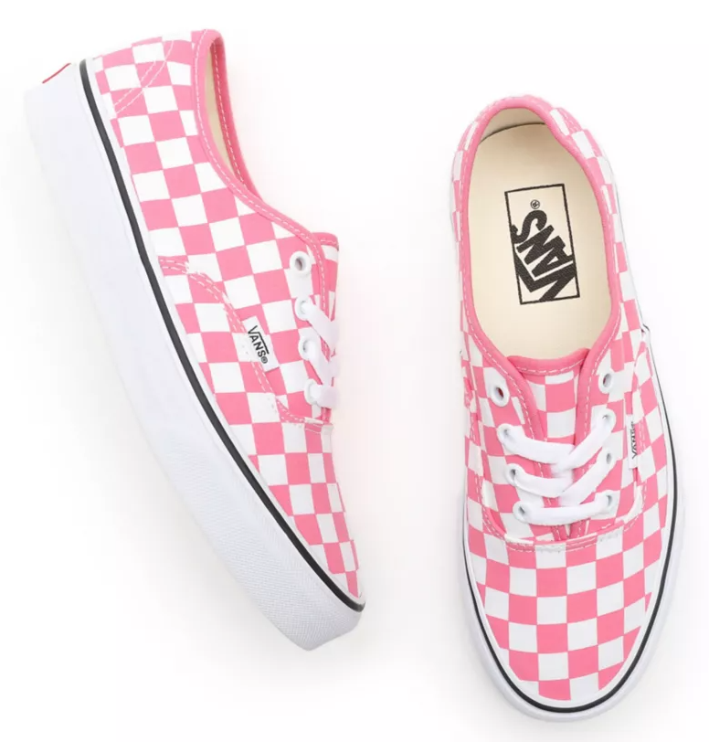 Topánky Vans Authentic checkerboard pink lemonade/true white