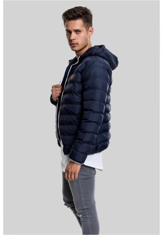 Pánská zimní bunda Urban Classics Basic Bubble Jacket - tmavě modrá