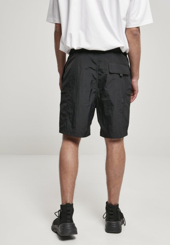 Adjustable Nylon Shorts - black