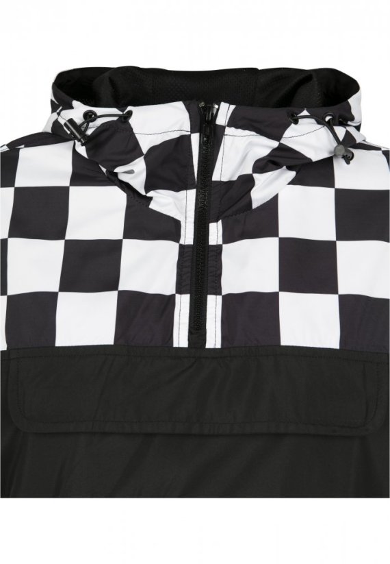 Ladies Urban Classics Short Oversize Check Pull Over Jacket