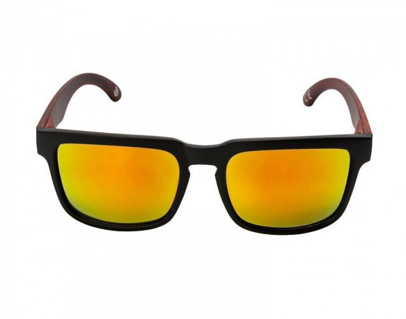 Słoneczne okulary Meatfly Memphis dark wood, black