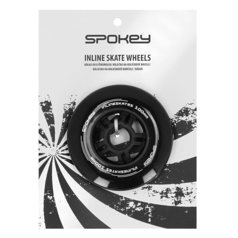 Spokey PU 100 mm Náhradní kolečka k bruslím, 2 ks