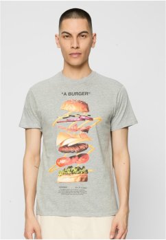 A Burger Tee - heather grey