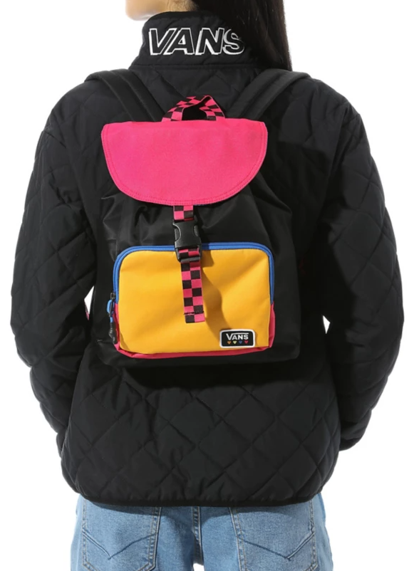 Dámsky batoh Vans Glow Stax - čierny/ružový/žltý