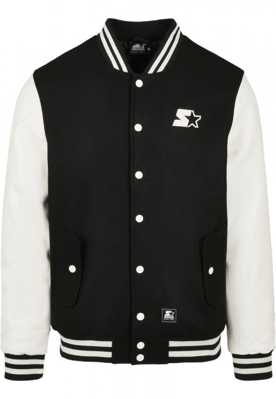Černo/bílá pánská bunda Starter College Jacket