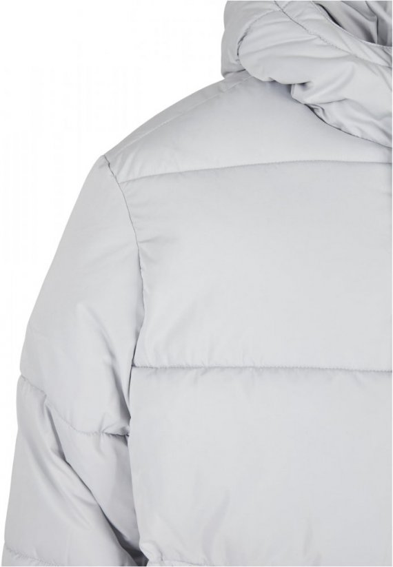 Pánska zimná bunda Urban Classics Hooded Cropped Pull Over - svetlá, šedá