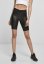 Ladies Synthetic Leather Cycle Shorts - black