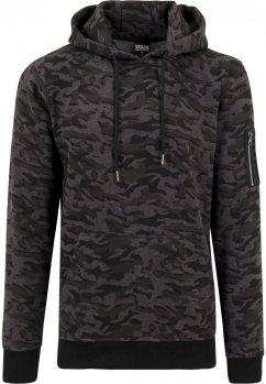 Mikina Urban Classics Sweat Camo Bomber Hoody - dark camouflage