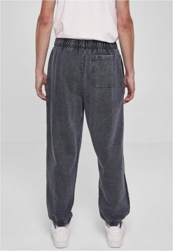 Męskie spodnie dresowe Urban Classics Wash Sweatpants - czarne