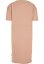 Dámské šaty Urban Classics Organic Oversized Slit Tee Dress amber