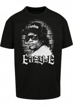 Čierne pánske tričko Mister Tee Eazy-E Paintbrush Oversize Tee