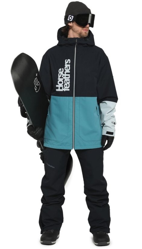 Pánská zimní snowboardová bunda Horsefeathers Morse II - černá, modrá