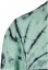 Ladies Oversized Cropped Tie Dye Tee - black/ghostgreen