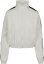 Bunda Urban Classics Ladies Short Striped Crinkle Track Jacket - white/black