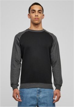 2-tone Raglan Crewneck