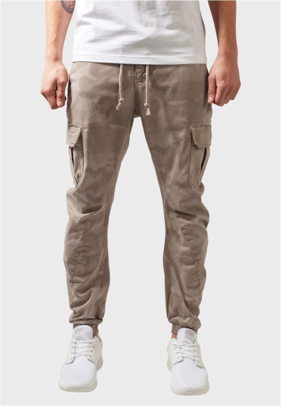 Camo Cargo Jogging Pants - sand camo