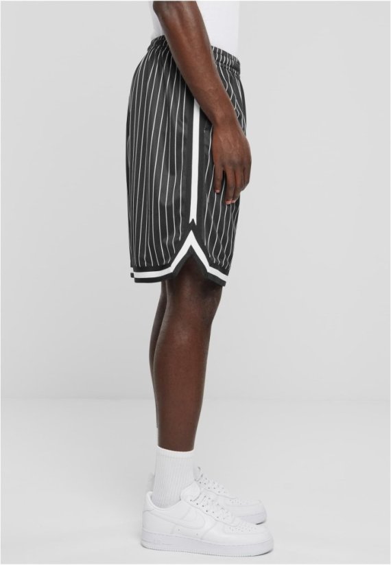 Striped Mesh Shorts black/white 5XL
