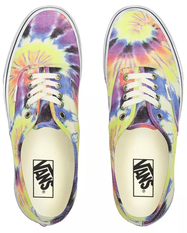 Boty Vans Authentic washed tie dye/true white