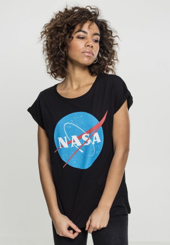 Ladies NASA Insignia Tee - black - Veľkosť: XXL