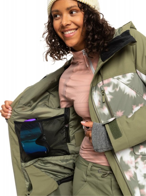 Zimná dámska bunda Roxy Stated tpc2 deep lichen green nimal