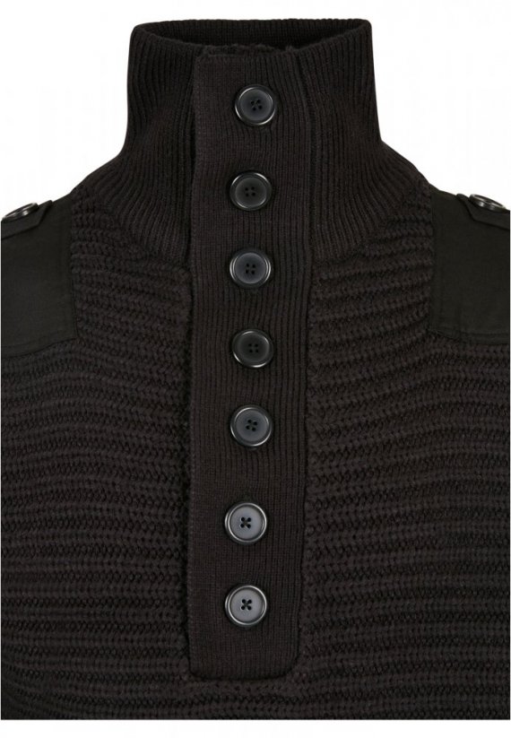 Pánsky sveter Brandit Alpin Pullover - čierny - Veľkosť: XL