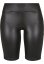 Ladies Synthetic Leather Cycle Shorts - black
