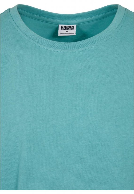 Long Shaped Turnup Tee - glass