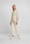 Ladies Turnup Checked Flanell Shirt - whitesand/lighttaupe