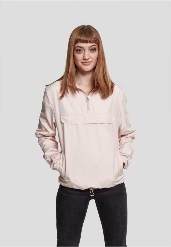 Dámská jarní/podzimní bunda Urban Classics Ladies Basic Pullover - světle růžová