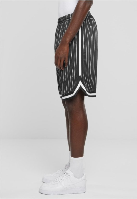Striped Mesh Shorts black/white 5XL