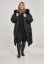 Černý dámský zimní kabát Urban Classics Oversize Faux Fur Puffer