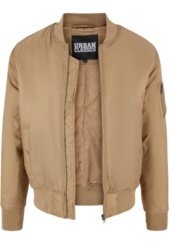 Basic Bomber Jacket - beige
