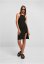 Ladies Rib Knit Neckholder Dress - black