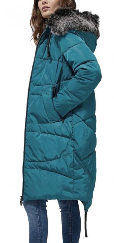 Kabát Moodo Z-KU-3306 teal green