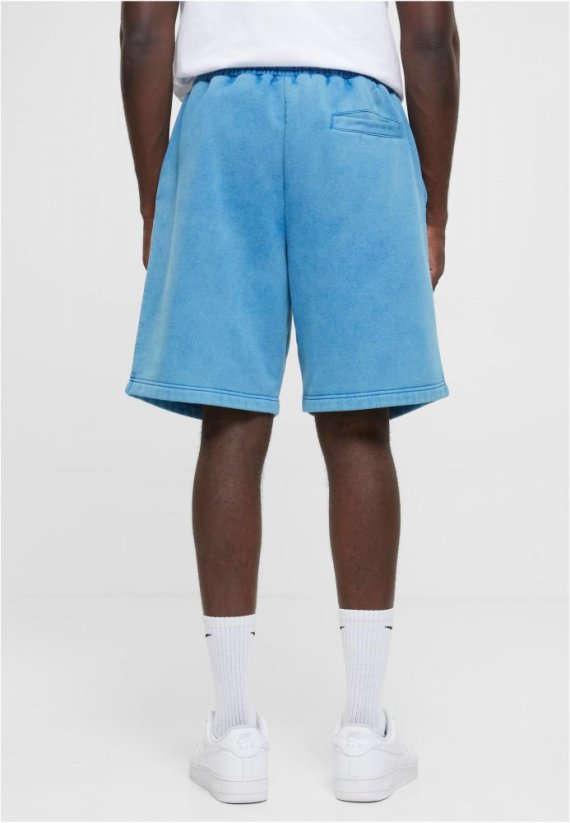 Heavy Stone Washed Sweat Shorts - royal