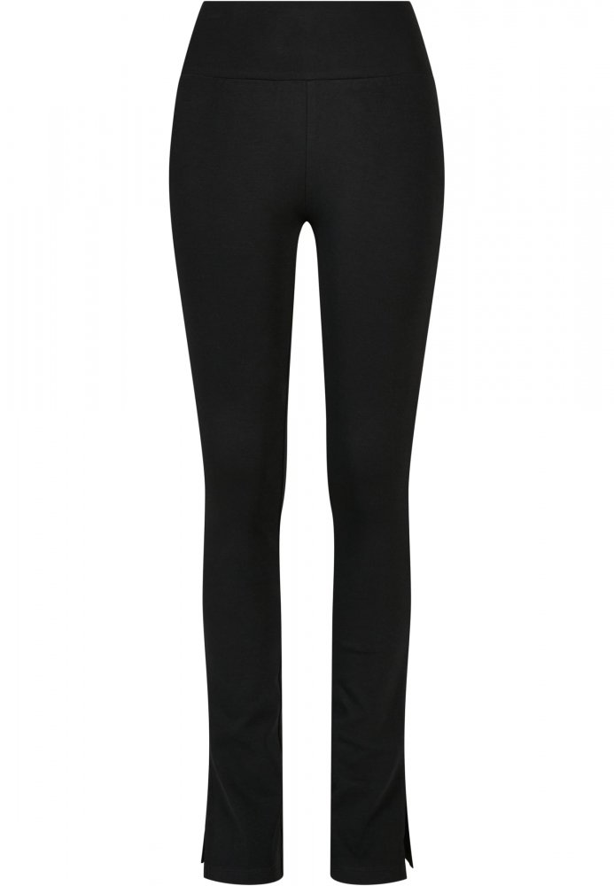 Ladies High Waist Side Slit Leggings 