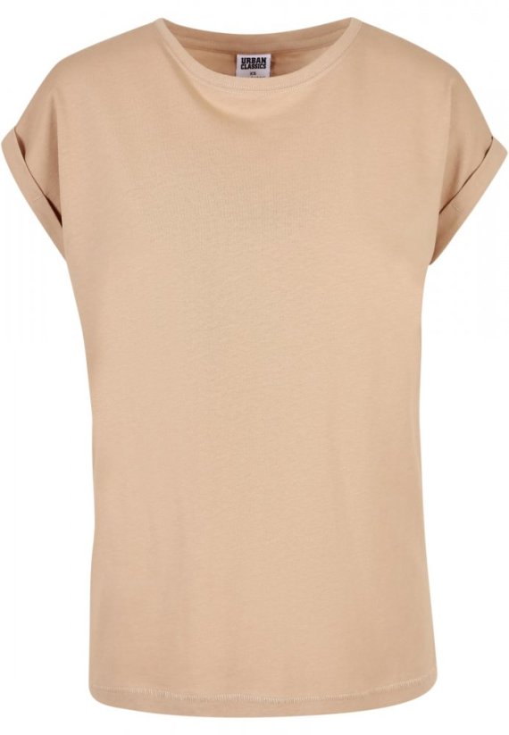 Ladies Extended Shoulder Tee - unionbeige