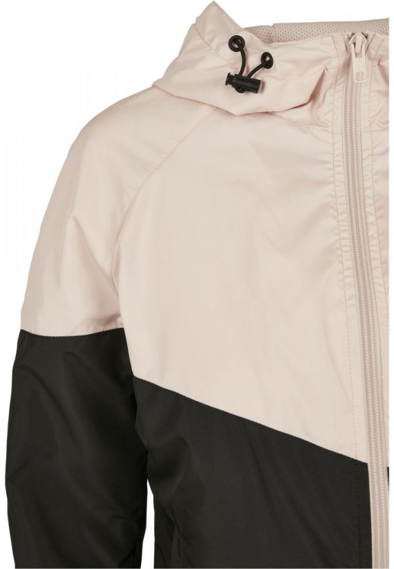 Dámská jarní/podzimní bunda Urban Classics Ladies Arrow Windbreaker - růžová,černá