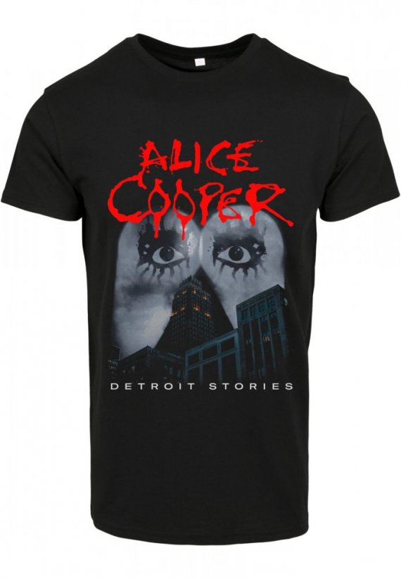 Pánské tričko Merchcode Alice Cooper Detroit Stories Tee - černé - Velikost: S