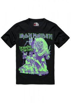 T-shirt męski Iron Maiden NOTB (glow in the dark pigment) - czarny