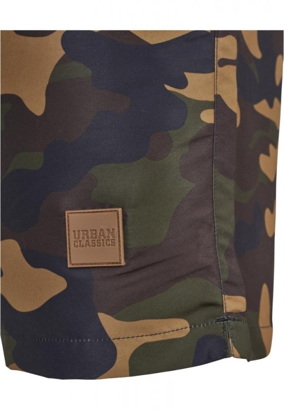 Pánské koupací kraťasy Urban Classics Block Swim Shorts - blk/woodcamo