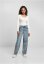 Ladies High Waist 90´S Wide Leg Denim Pants - tinted light blue washed