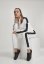 Bunda Urban Classics Ladies Short Striped Crinkle Track Jacket - white/black