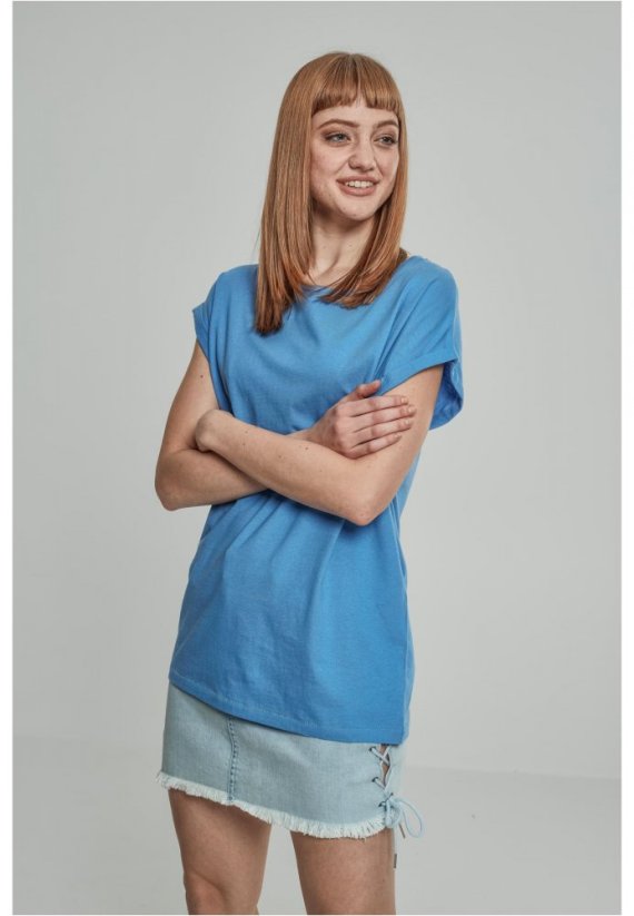 Ladies Extended Shoulder Tee - horizonblue