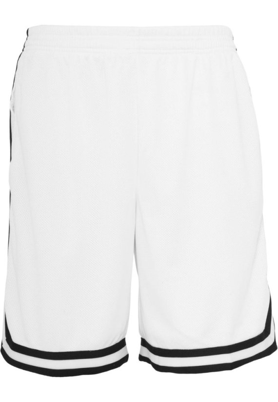 Stripes Mesh Shorts blkredwht XL - whtblkwht